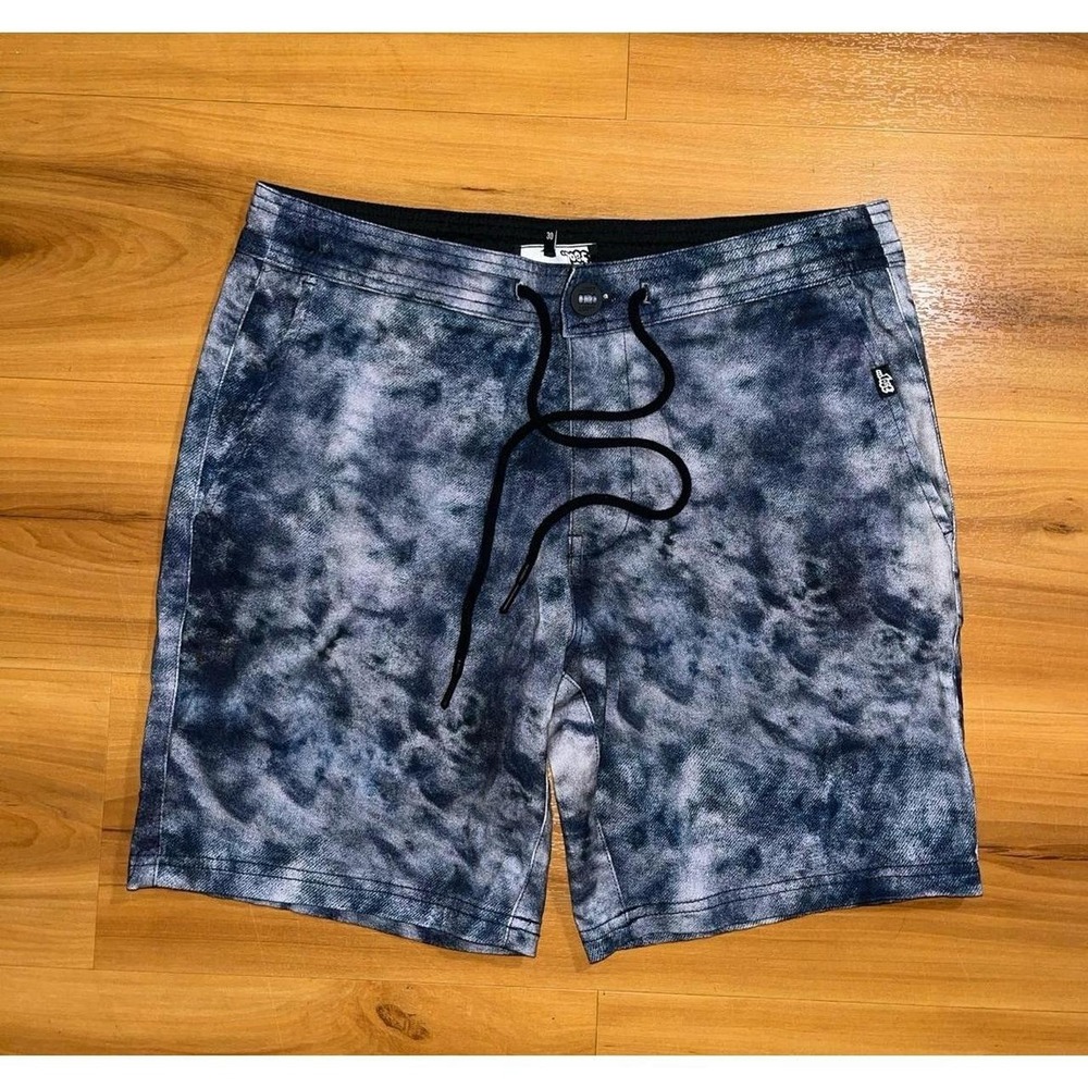 Men Lost Enterprises Tie Dye Drawstring Casual Board Beach Shorts